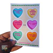 Load image into Gallery viewer, Conversation Heart Stickers