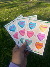 Load image into Gallery viewer, Conversation Heart Stickers