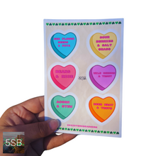 Load image into Gallery viewer, Conversation Heart Stickers