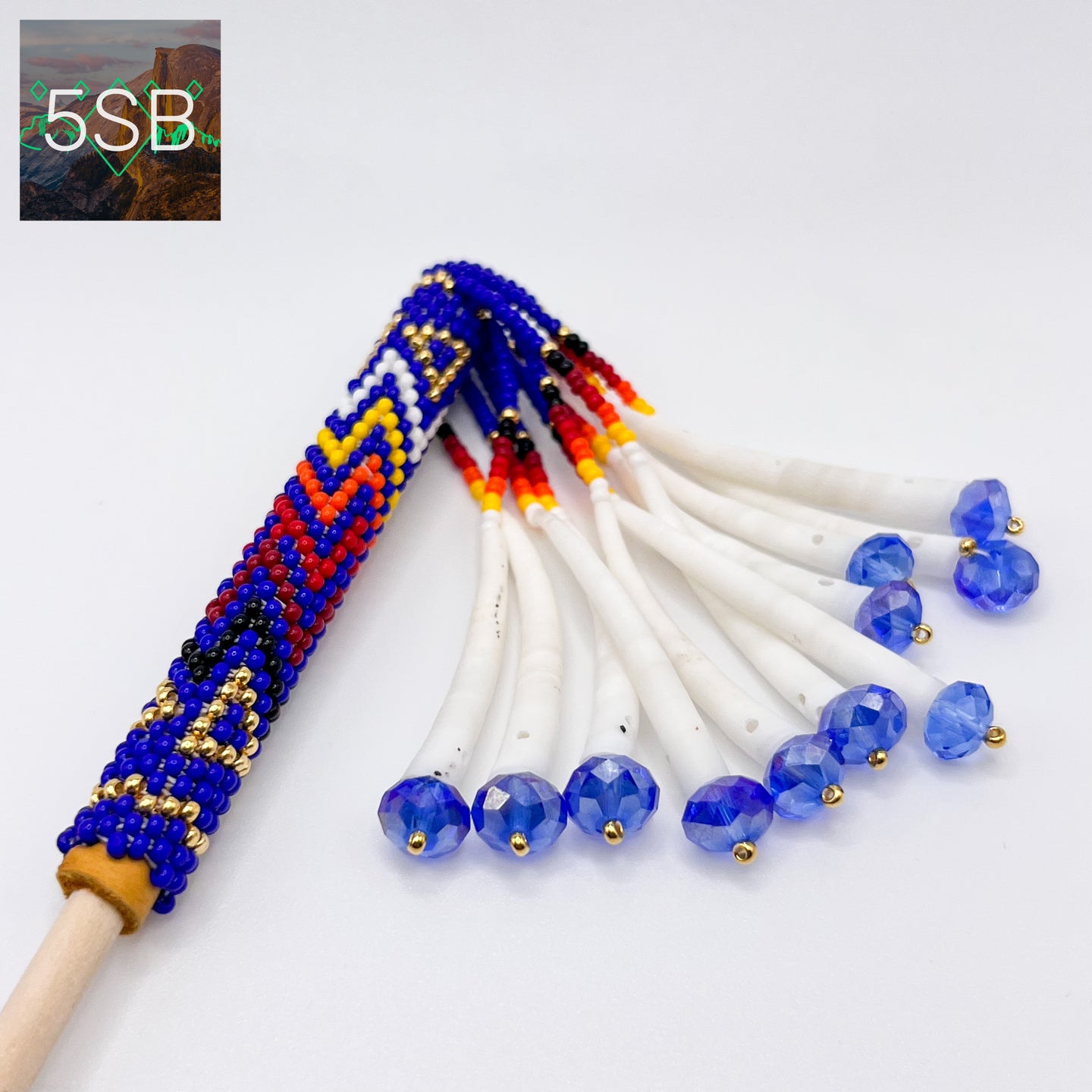 Royal Blue Fire Hair Stick