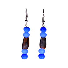 Load image into Gallery viewer, Pine Nut Beaded Earrings Cone Drop No. 2