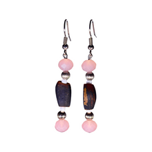 Load image into Gallery viewer, Pine Nut Beaded Earrings Cone Drop No. 2