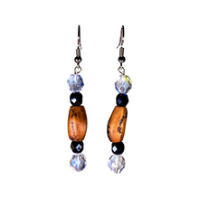 Load image into Gallery viewer, Pine Nut Beaded Earrings Cone Drop No. 2