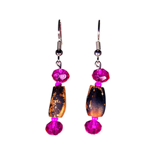 Load image into Gallery viewer, Pine Nut Beaded Earrings Cone Drop No. 2