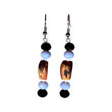 Load image into Gallery viewer, Pine Nut Beaded Earrings Cone Drop No. 2