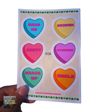 Load image into Gallery viewer, Conversation Heart Stickers
