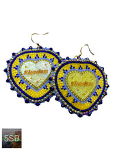 Load image into Gallery viewer, Yellow Heart Earrings
