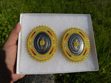 Load image into Gallery viewer, Yellow Concho Earrings
