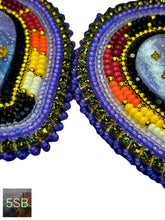 Load image into Gallery viewer, Purple Heart Earrings

