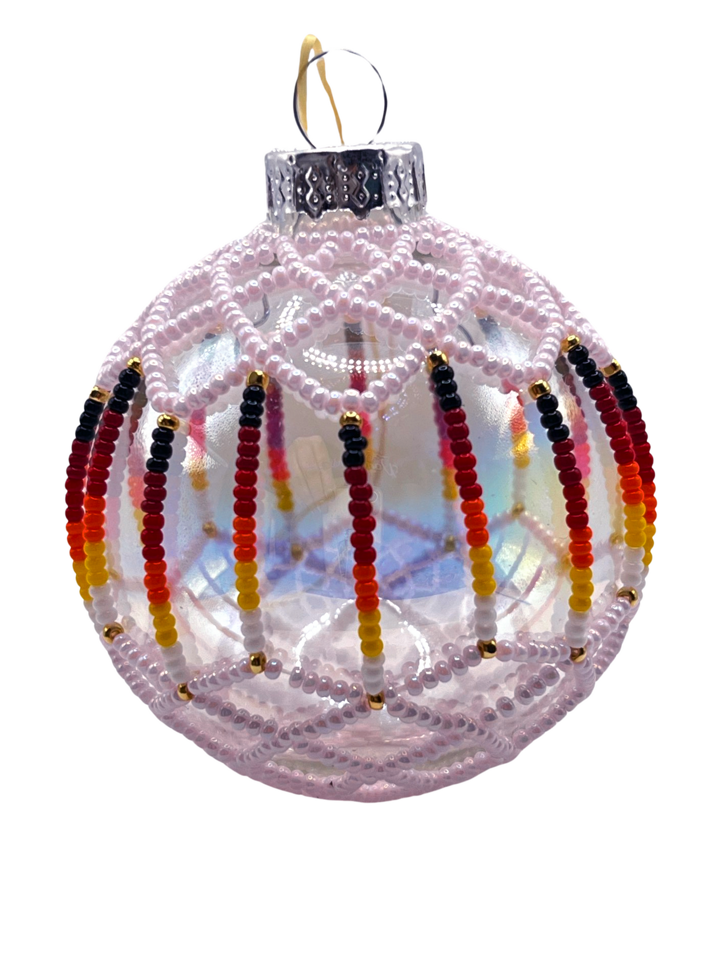 Pale Lilac Beaded Ornament