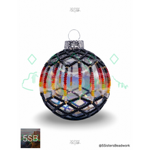 Load image into Gallery viewer, Black Beaded Ornament
