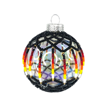 Load image into Gallery viewer, Black Beaded Ornament
