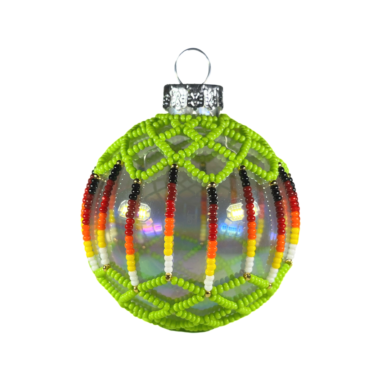 Grinch Beaded Ornament