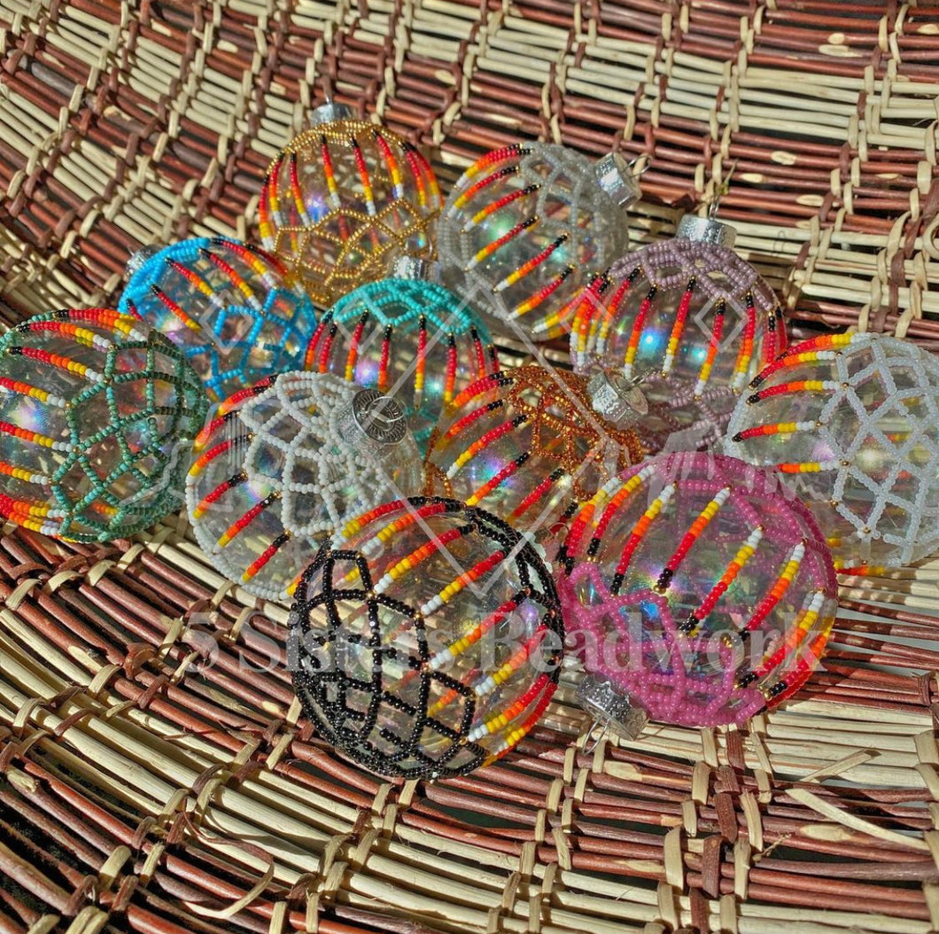 5 Pack Beaded Ornaments