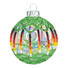 Load image into Gallery viewer, SL Sage Beaded Ornament
