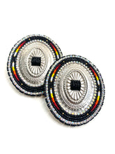 Load image into Gallery viewer, Black Concho Earrings
