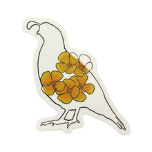 Load image into Gallery viewer, Poppies Quail Fall Sticker
