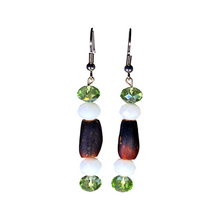 Load image into Gallery viewer, Pine Nut Beaded Earrings Cone Drop No. 2
