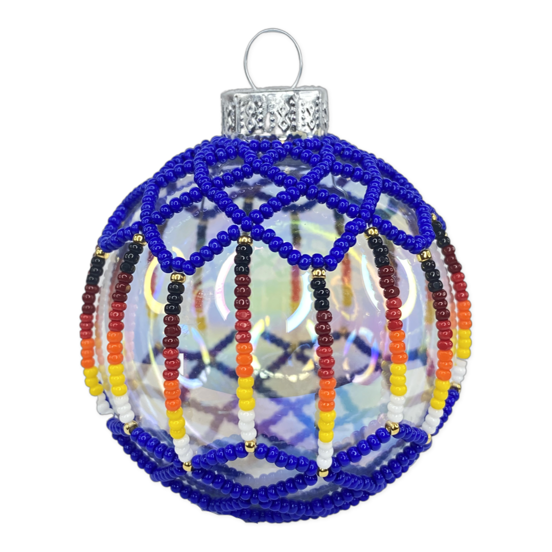 Royal Blue Beaded Ornament