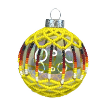 Load image into Gallery viewer, Yellow Beaded Ornament
