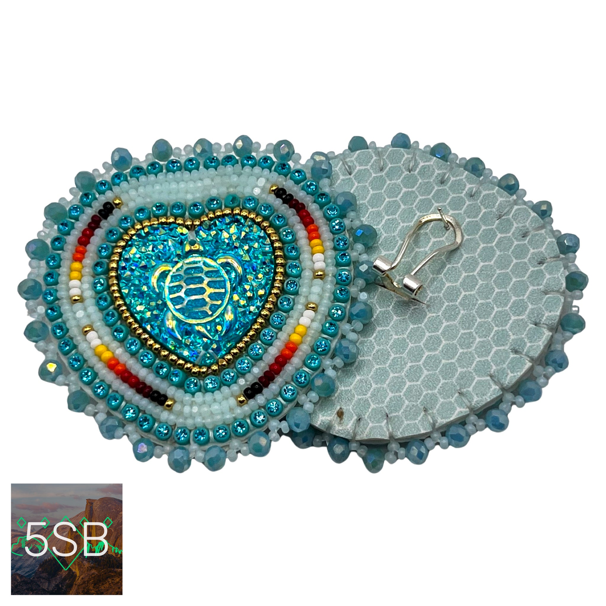 ピアス Numbering Heart Turquoise Earrings #8262 5BSA104 Numbering Heart Turquoise Earrings #8262 5BSA104